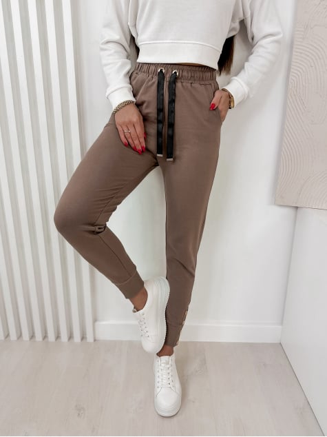 SPODNIE ZERIA BRĄZOWE