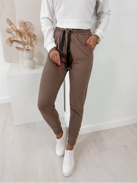 SPODNIE ZERIA BRĄZOWE