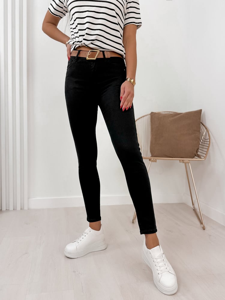 SPODNIE TEARM CZARNE