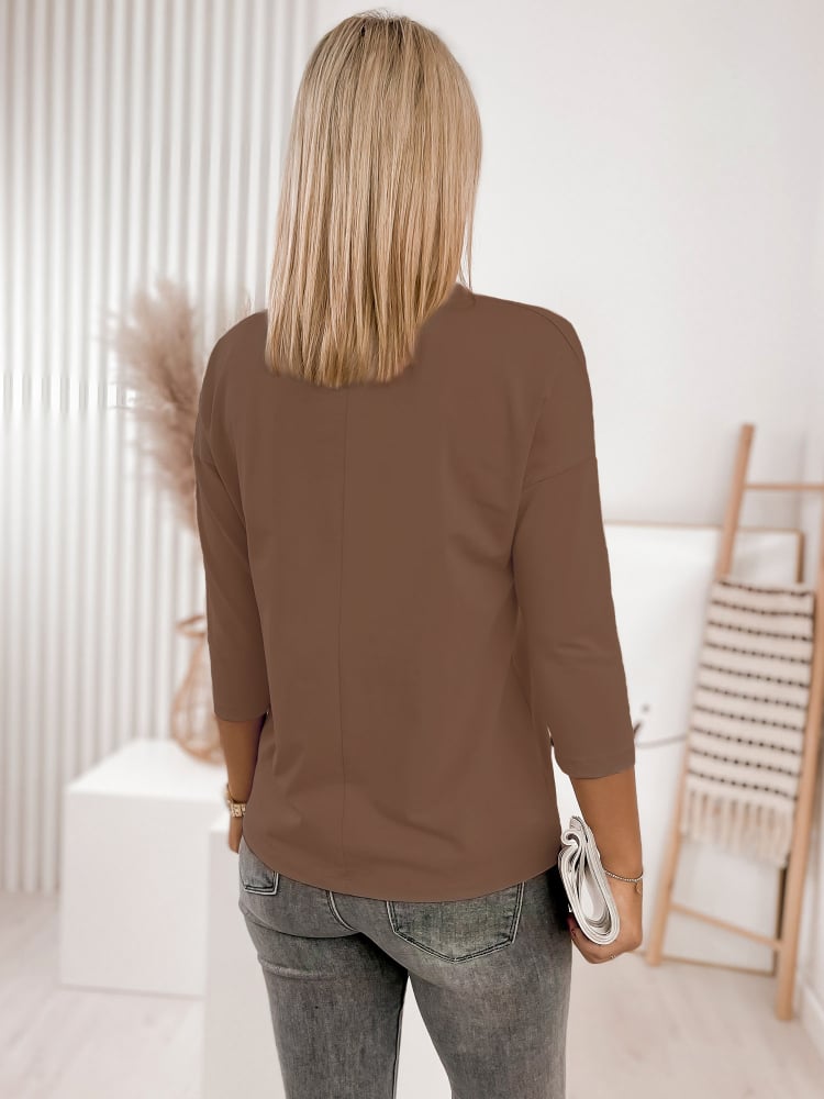 BLUZKA SHANDON BRĄZOWA