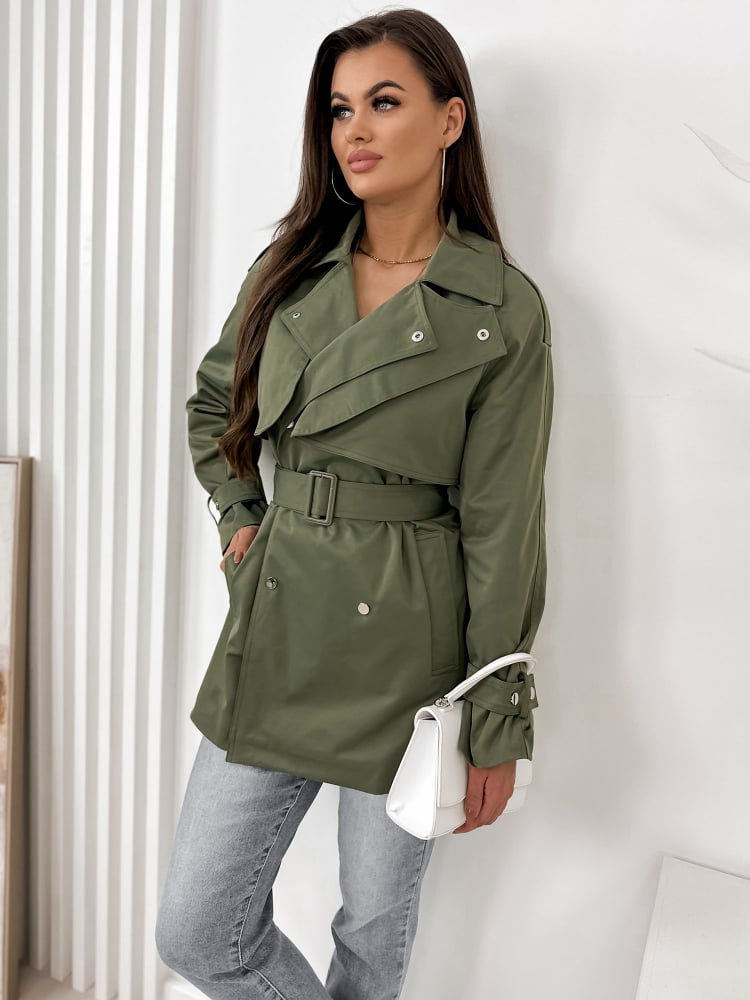 PŁASZCZ BINOT KHAKI PŁASZCZ BINOT KHAKI