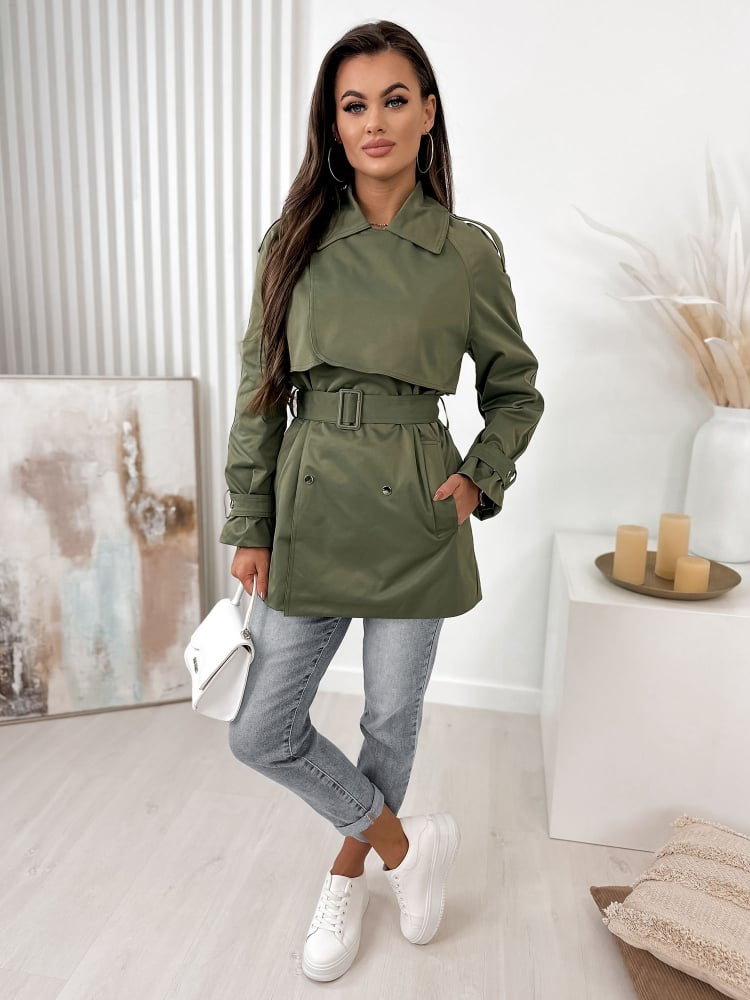 PŁASZCZ BINOT KHAKI PŁASZCZ BINOT KHAKI