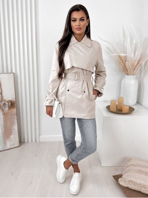 PŁASZCZ BINOT BEŻOWY