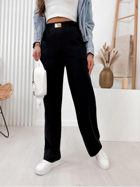 SPODNIE REBECCA CZARNE