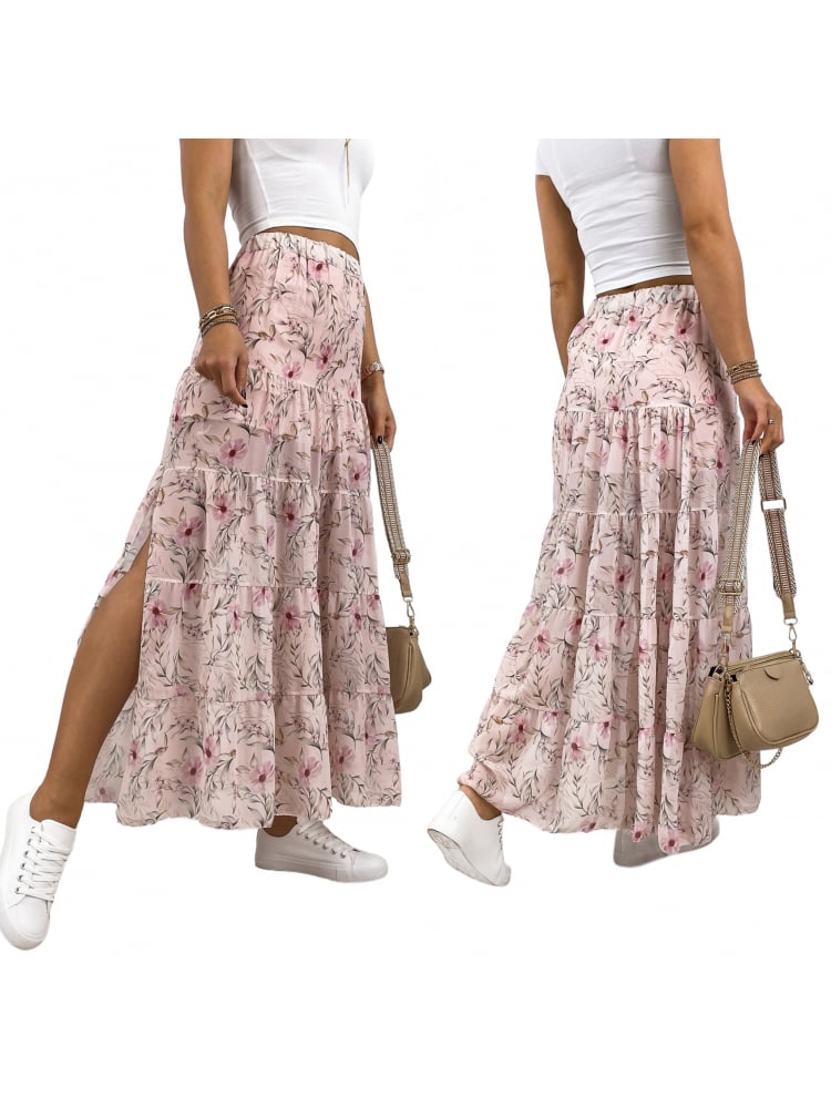 SPÓDNICA GLORY PUDROWY RÓŻ