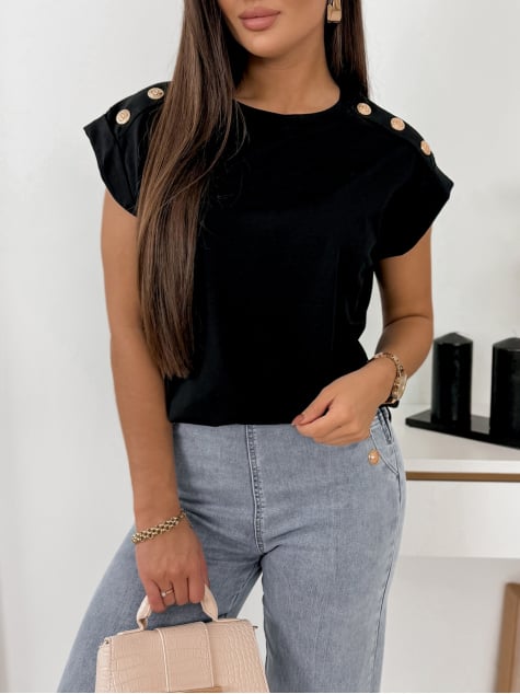 BLUZKA GABRIELLE CZARNA