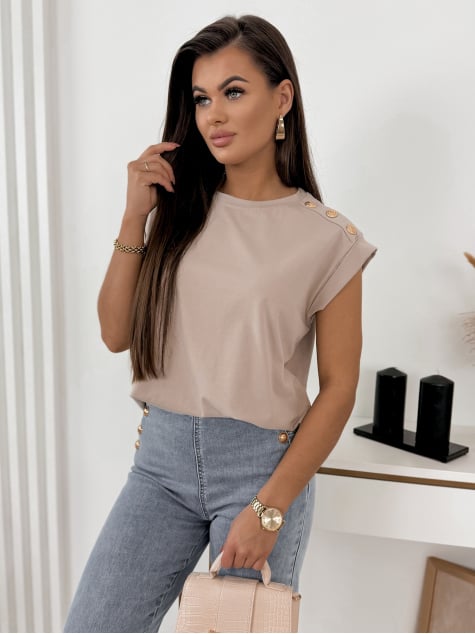 BLUZKA GABRIELLE BEŻOWA