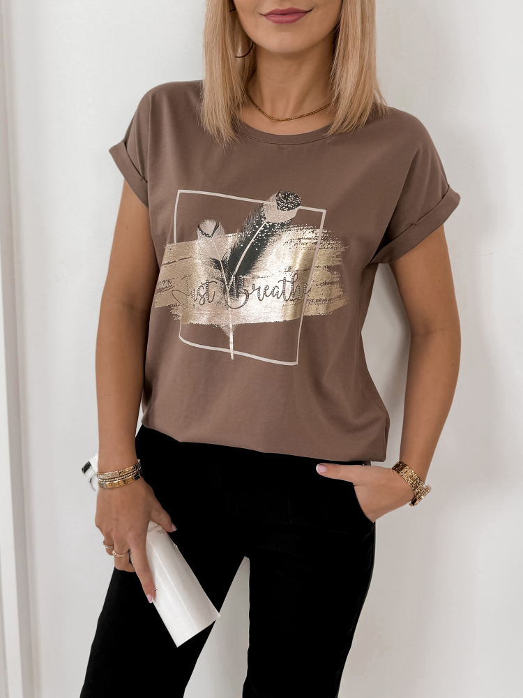 BLUZKA PRISAL BRĄZOWA