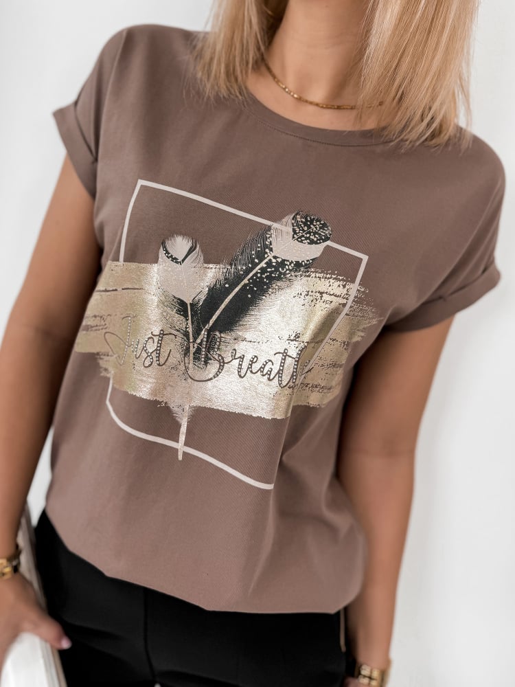 BLUZKA PRISAL BRĄZOWA