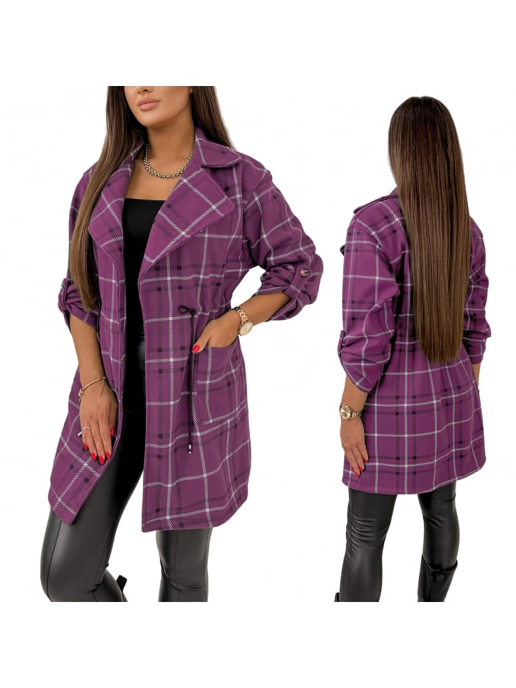 PŁASZCZ KEPASSA FIOLETOWY