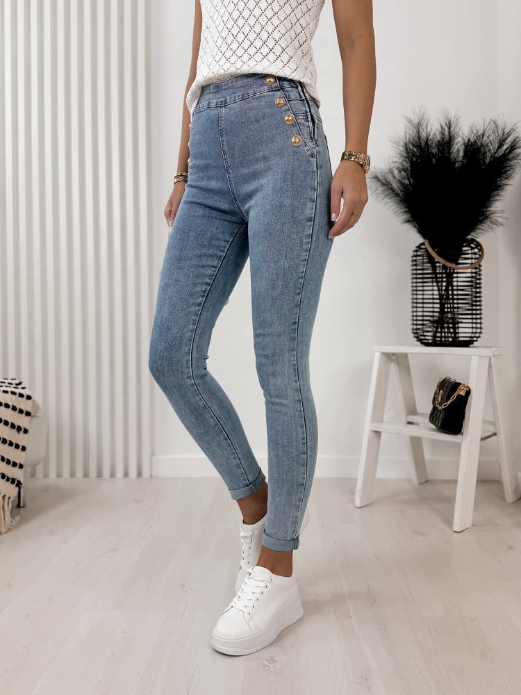 SPODNIE ESTELLE JEANSOWE