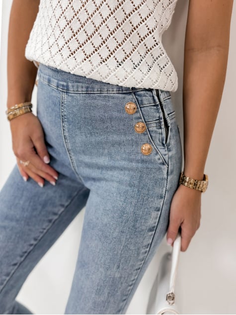 SPODNIE ESTELLE JEANSOWE