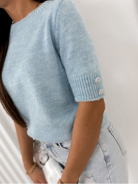 SWETER ADELINE BŁĘKITNY