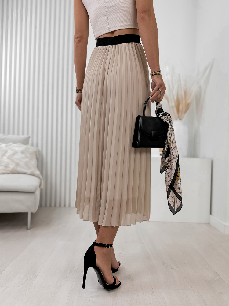 SPÓDNICA FAIDO BEŻOWA