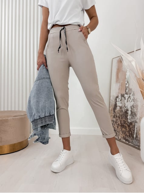 SPODNIE DABI BEŻOWE