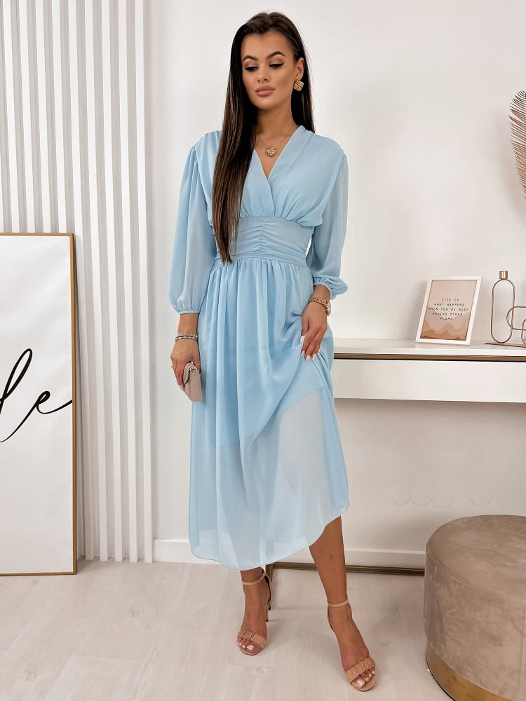 SUKIENKA GARY NIEBIESKA