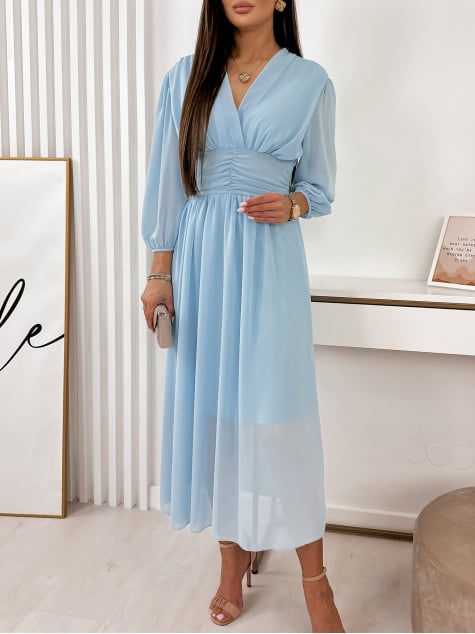 SUKIENKA GARY NIEBIESKA