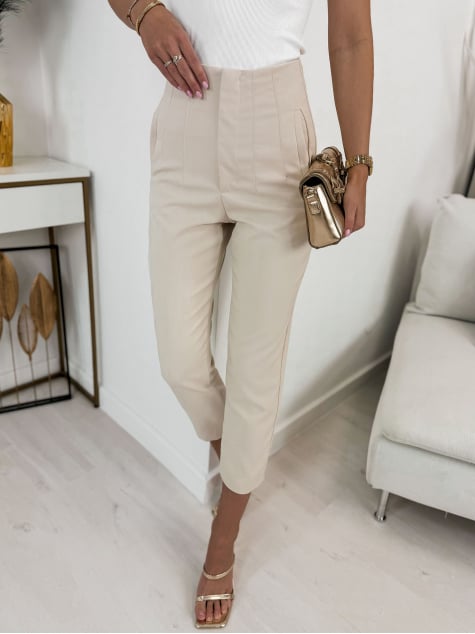 SPODNIE LINKO BEŻOWE