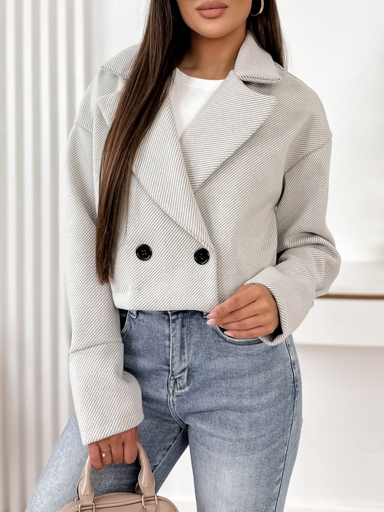 KURTKA MIREILLE SZARA