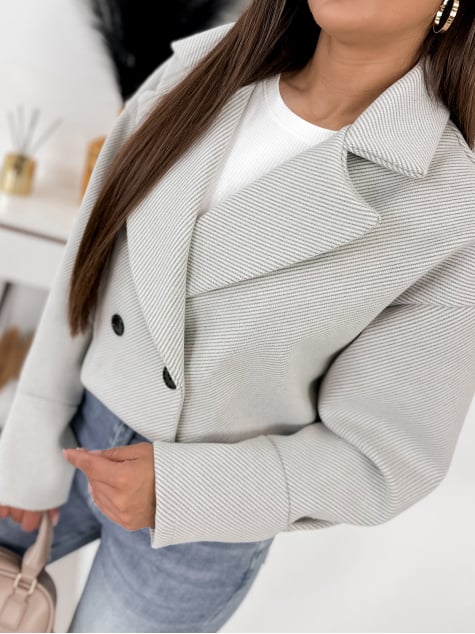 KURTKA MIREILLE SZARA