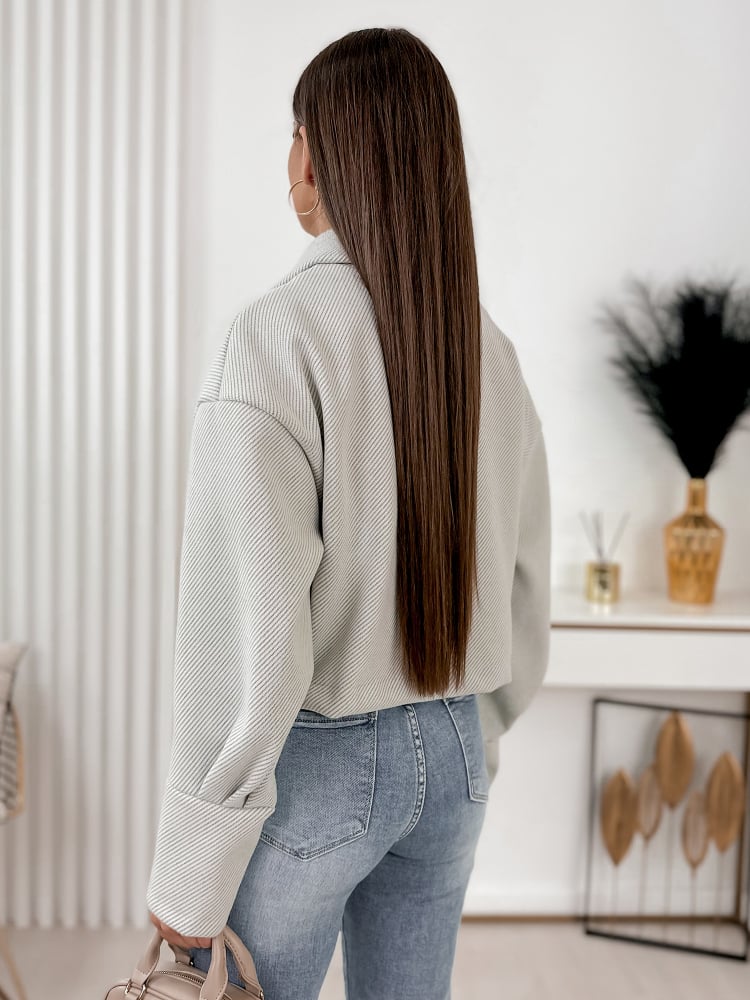 KURTKA MIREILLE SZARA