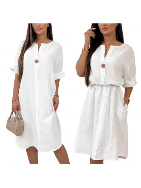 SUKIENKA LANDIS BIAŁA