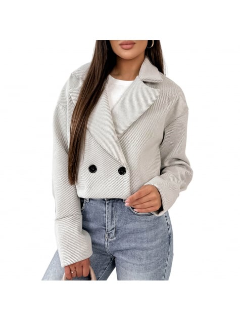 KURTKA MIREILLE SZARA