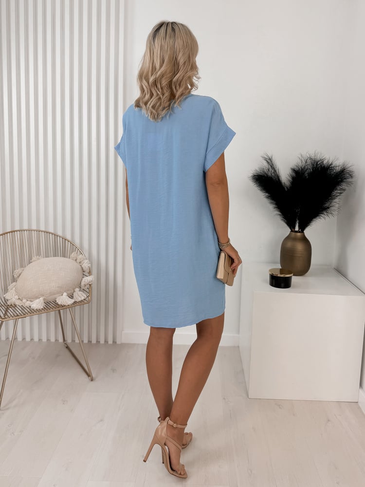 SUKIENKA MILLOS BŁĘKITNA