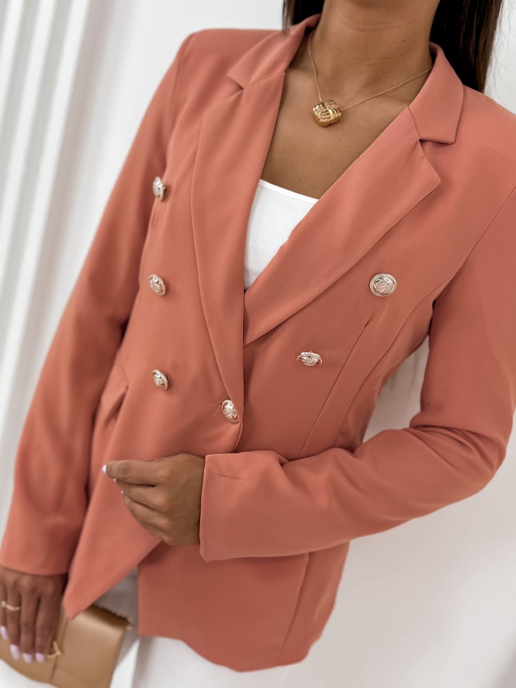 ŻAKIET TOBI BRZOSKWINIOWY ŻAKIET TOBI BRZOSKWINIOWY