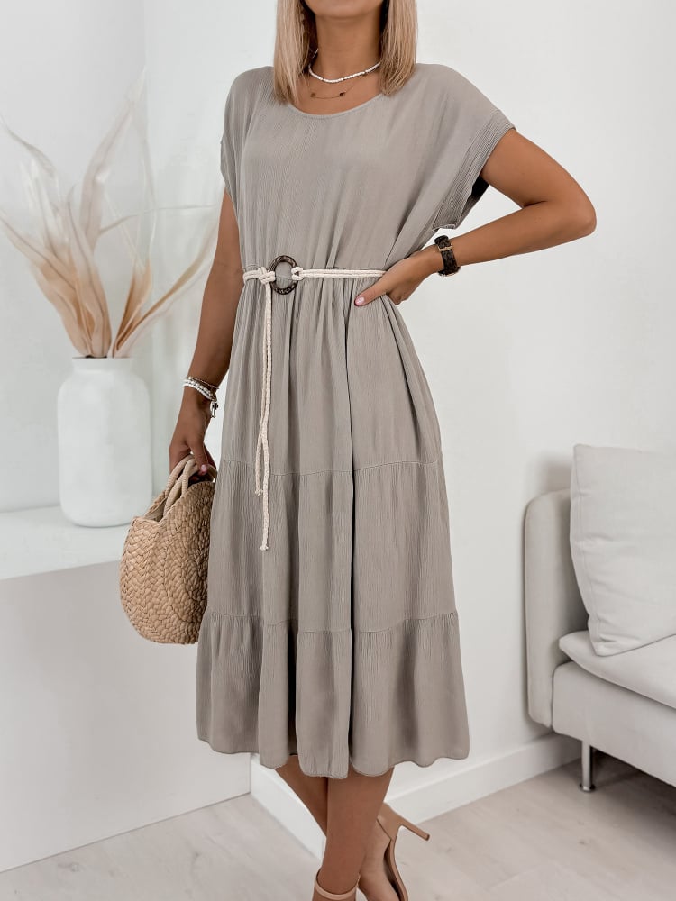 SUKIENKA CLOE CIEMNOBEŻOWA