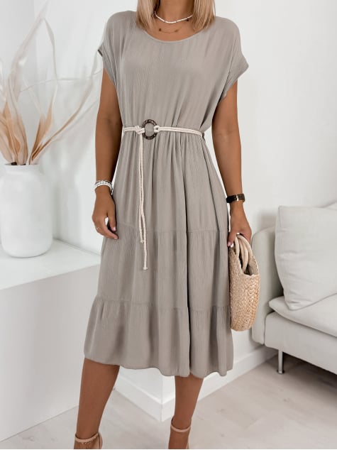 SUKIENKA CLOE CIEMNOBEŻOWA