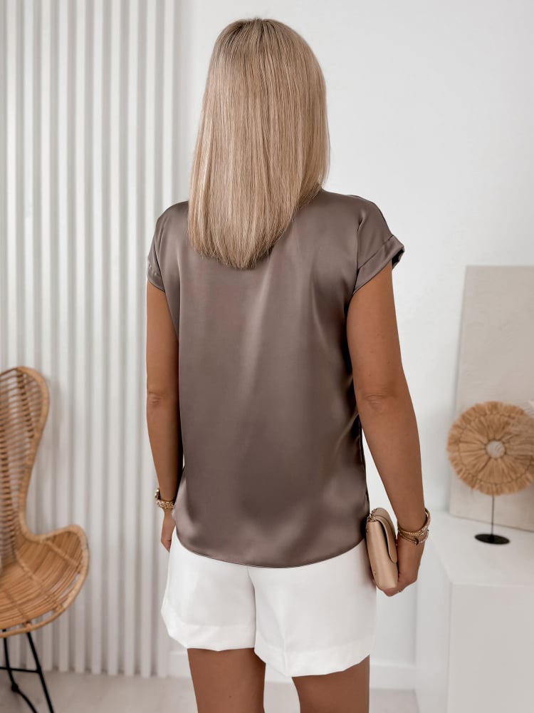 BLUZKA ROXANA BRĄZOWA