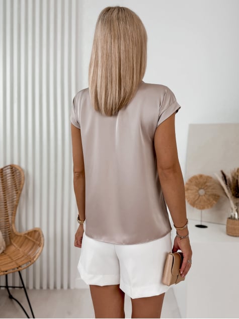 BLUZKA ROXANA CIEMNOBEŻOWA