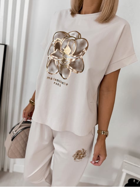 KOMPLET MADEMOISELLE BEŻOWY