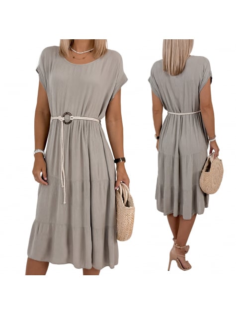 SUKIENKA CLOE CIEMNOBEŻOWA