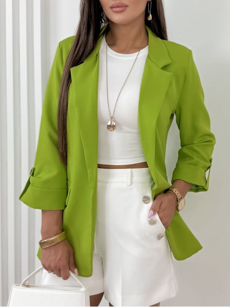 ŻAKIET TARTA LIMONKOWY