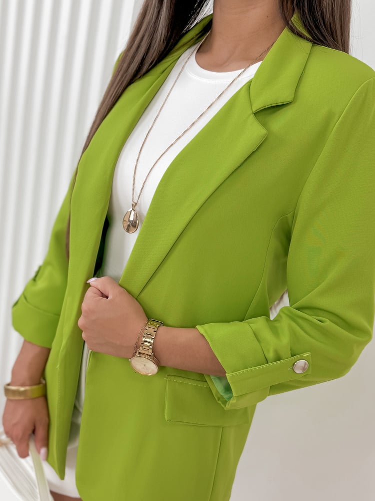 ŻAKIET TARTA LIMONKOWY