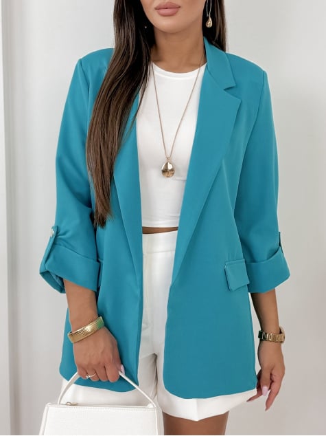 ŻAKIET TARTA NIEBIESKI