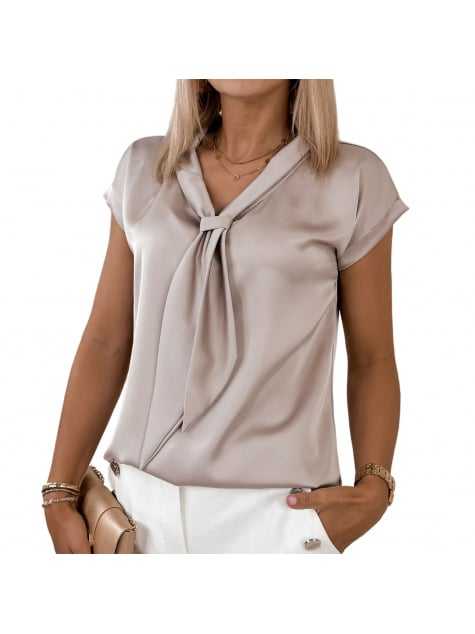 BLUZKA ROXANA CIEMNOBEŻOWA