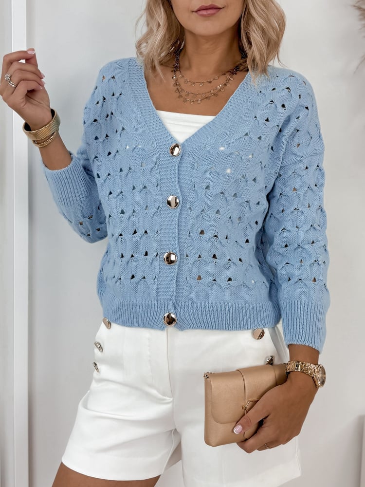 SWETER MANAMI BŁĘKITNY