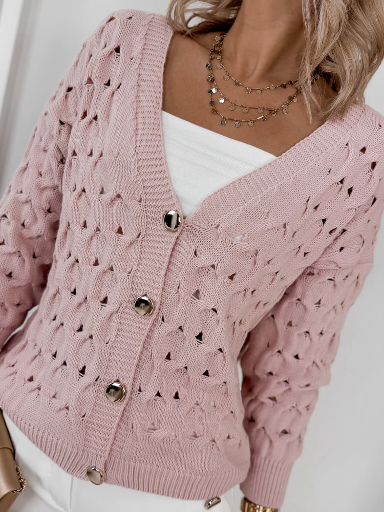 SWETER MANAMI PUDROWY RÓŻ