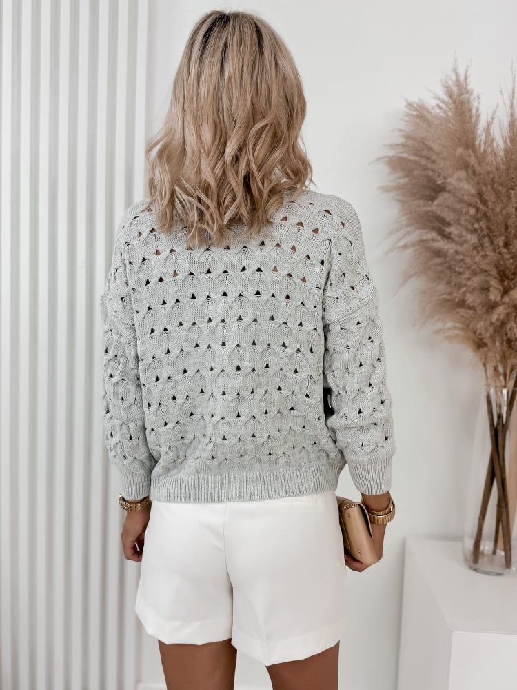 SWETER MANAMI SZARY