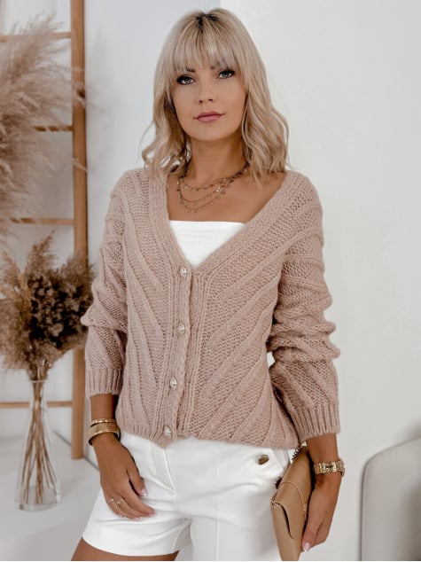 SWETER NORIKO PUDROWY RÓŻ