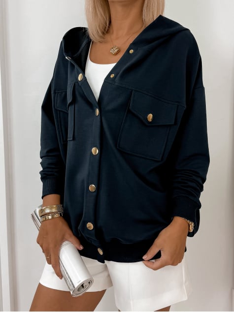 BLUZA MINAKO GRANATOWA