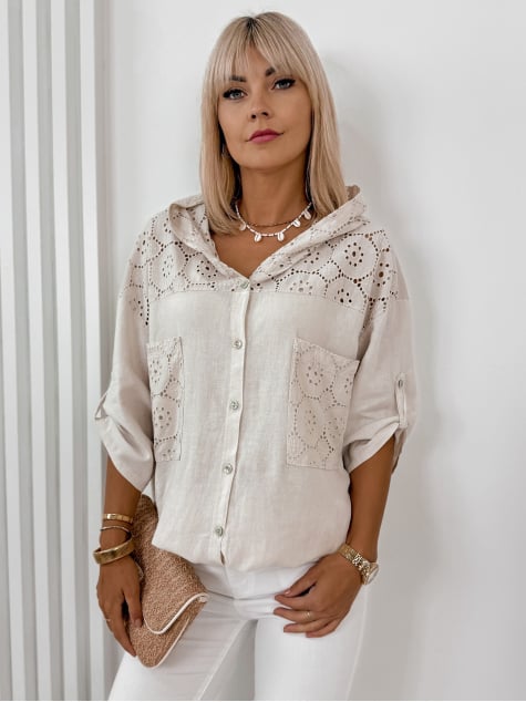BLUZA DEMET BEŻOWA