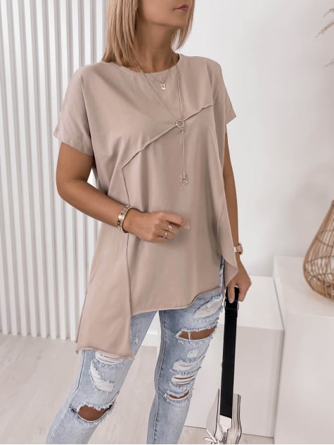 BLUZKA OLTAVIA BEŻOWA