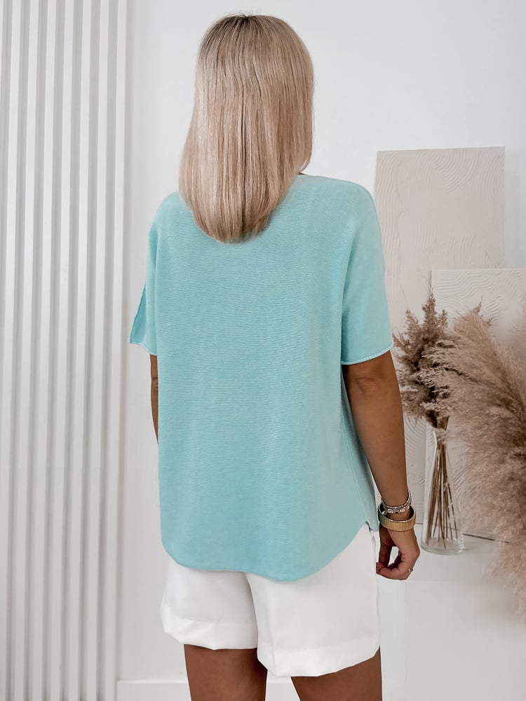 SWETER HASRET MIĘTOWY