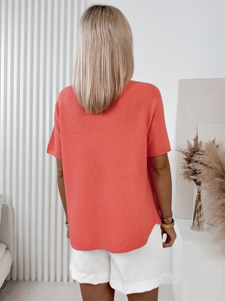 SWETER HASRET KORALOWY