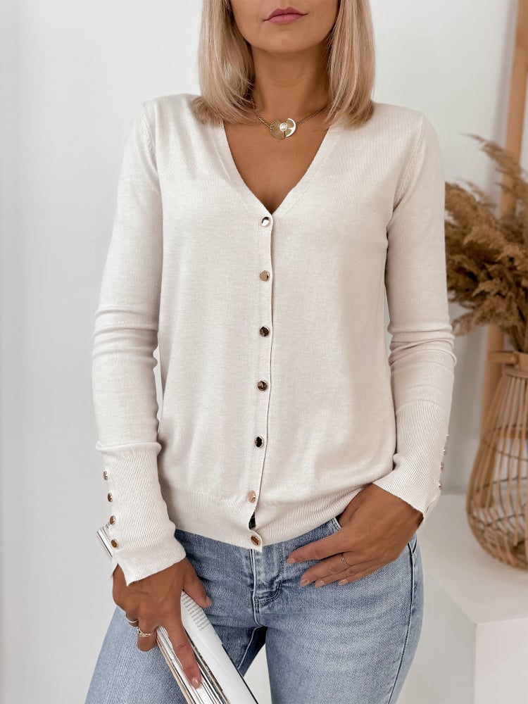 SWETER TANYA BEŻOWY