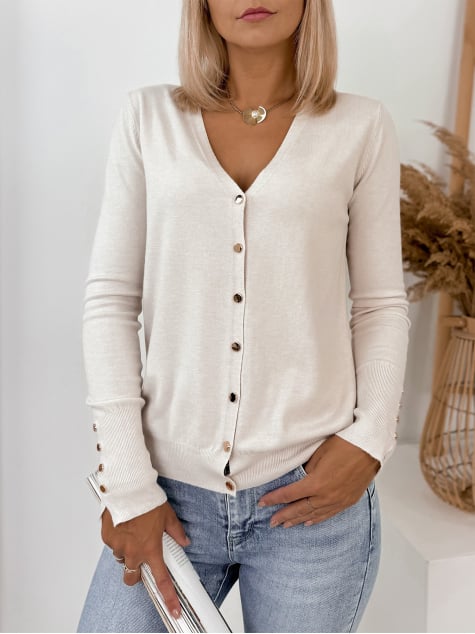 SWETER TANYA BEŻOWY